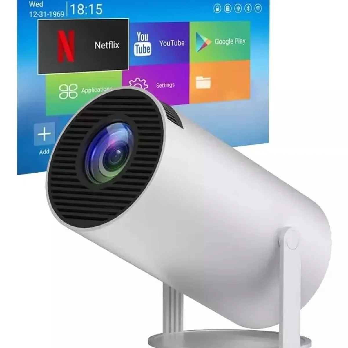 GENERICO - Proyector Portátil Mini Hy300pro Ultra Hd 4k Wifi Bluetooth