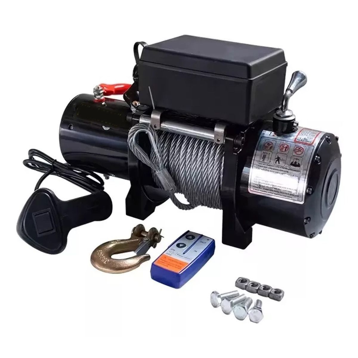 KUANGYE - Winche Eléctrico 3500 Lbs 12v Control Remoto