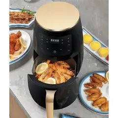 MOMO - Freidora De Aire Sin Aceite 6 Litros Eléctrica Color Negro