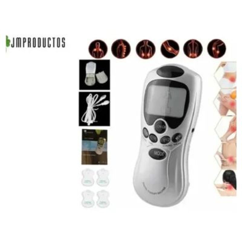 GENERICO - Electroestimulador Digital Therapy Machine con 8 Modos y 4 Electrodos