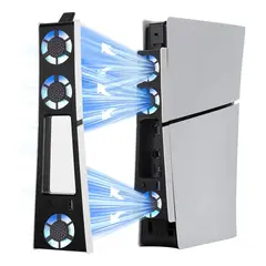 KUANGYE - Ventilador Para Ps5 Slim Refrigeración Mejorado Con Luz Led