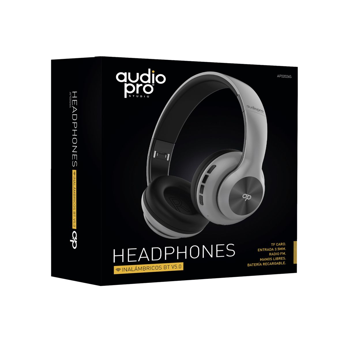 AUDIO PRO - Audífonos Bluetooth Y 35mm Recargable Gris - SC