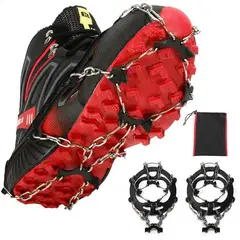 GENERICO - Crampones Antideslizantes Crampones Nieve Crampones-Negro