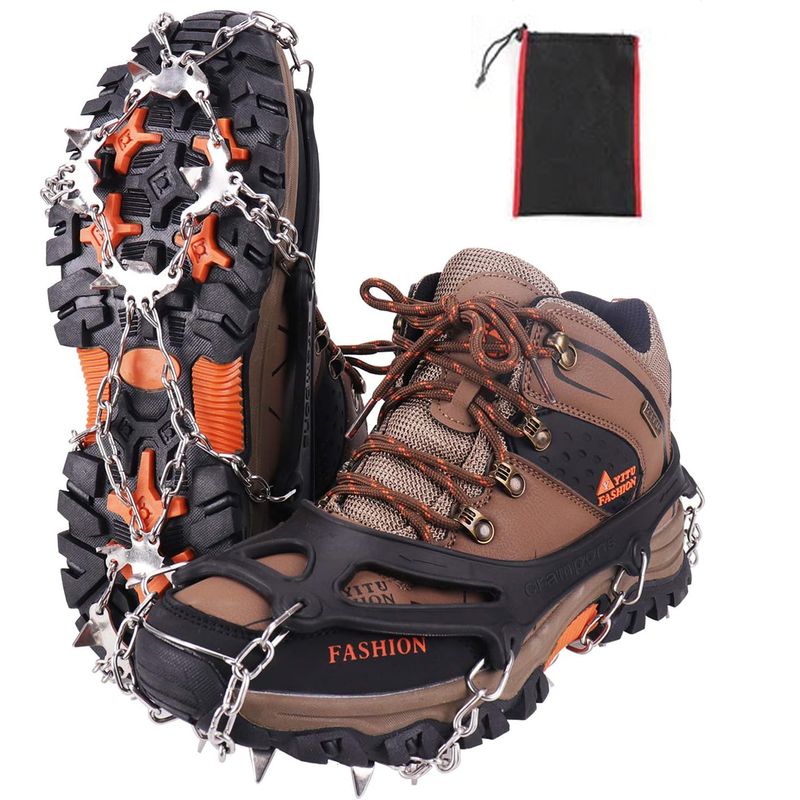 GENERICO - 35-44 Crampones Para Zapatos Nieve Escalar Antideslizante