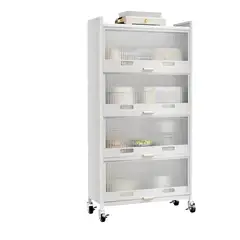GENERICO - Alacenas Para Cocina 5 Niveles Con Ruedas Y Cajas De Almacenaje