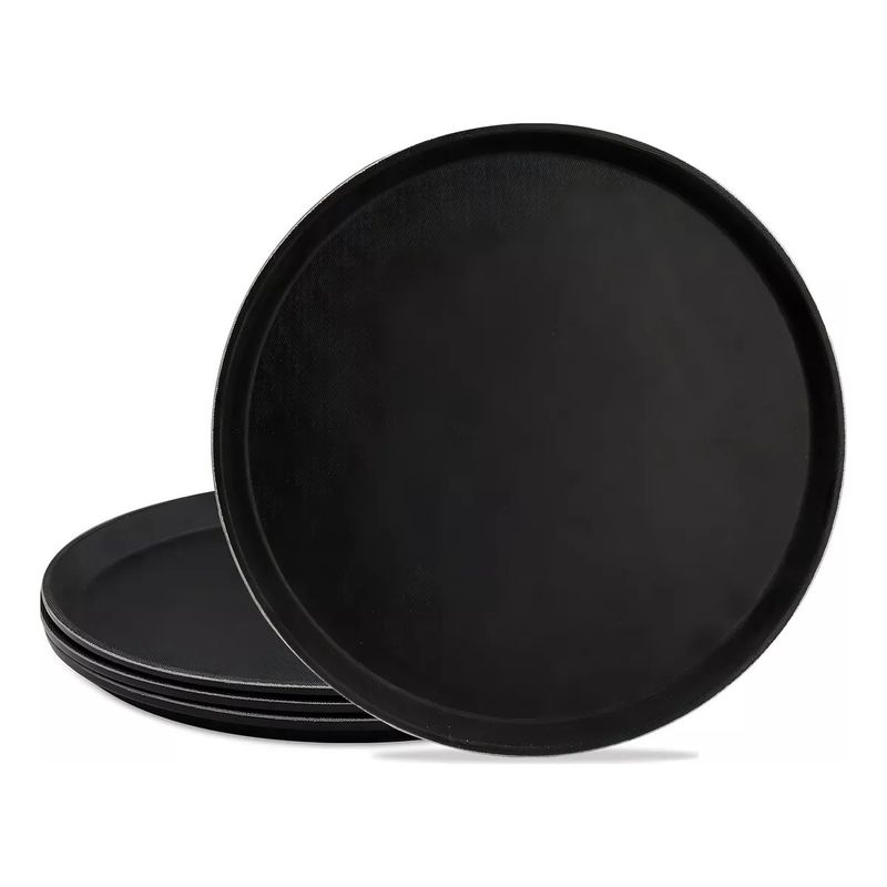 U BUY - Pack 5 Bandeja Redonda Restaurant Antideslizante Garzón 45cm