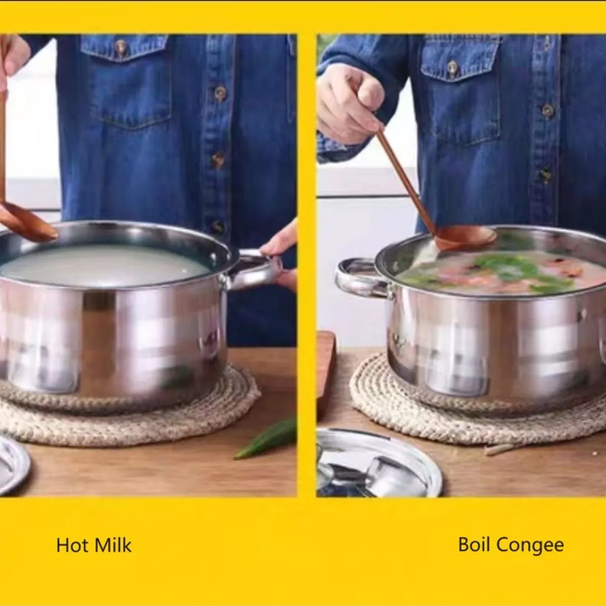 GENERICO - Juego de Ollas Antiadherentes 5 Piezas