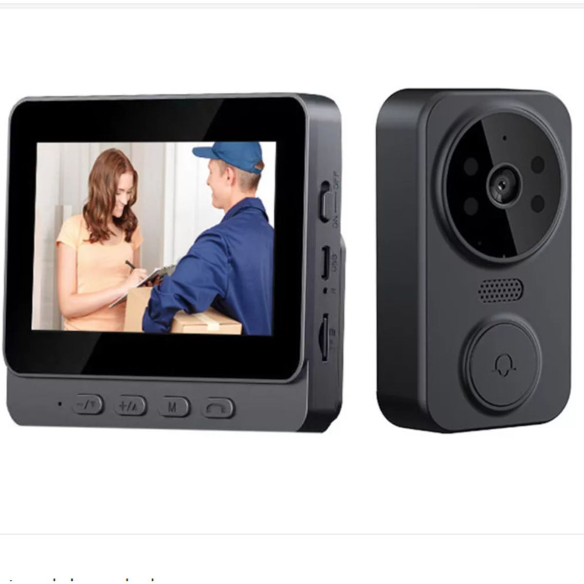 METEX - Timbre Visual Portero Con1080p Cámara+pantalla 43 Pulgadas