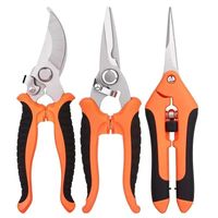 3 Piezas Tijeras De Podar Jardín Podadoras Acero Inoxidable