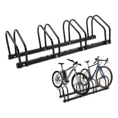 GENERICO - Bicicletero Soporte Portabicicletas Acero Para 4 Bicicletas