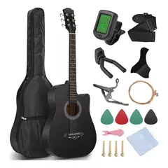 GENERICO - Guitarra Acústica Clasica De 38 Inch Con Funda Y Accesorios