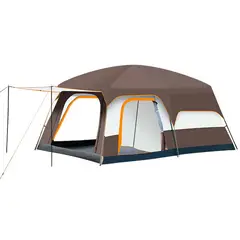 GENERICO - Tienda De Campaña Impermeable Marrón Para4 -6 Personas