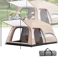 GENERICO - Carpa Instant Familiar Amplia Para 8-12 Personas Double Capa