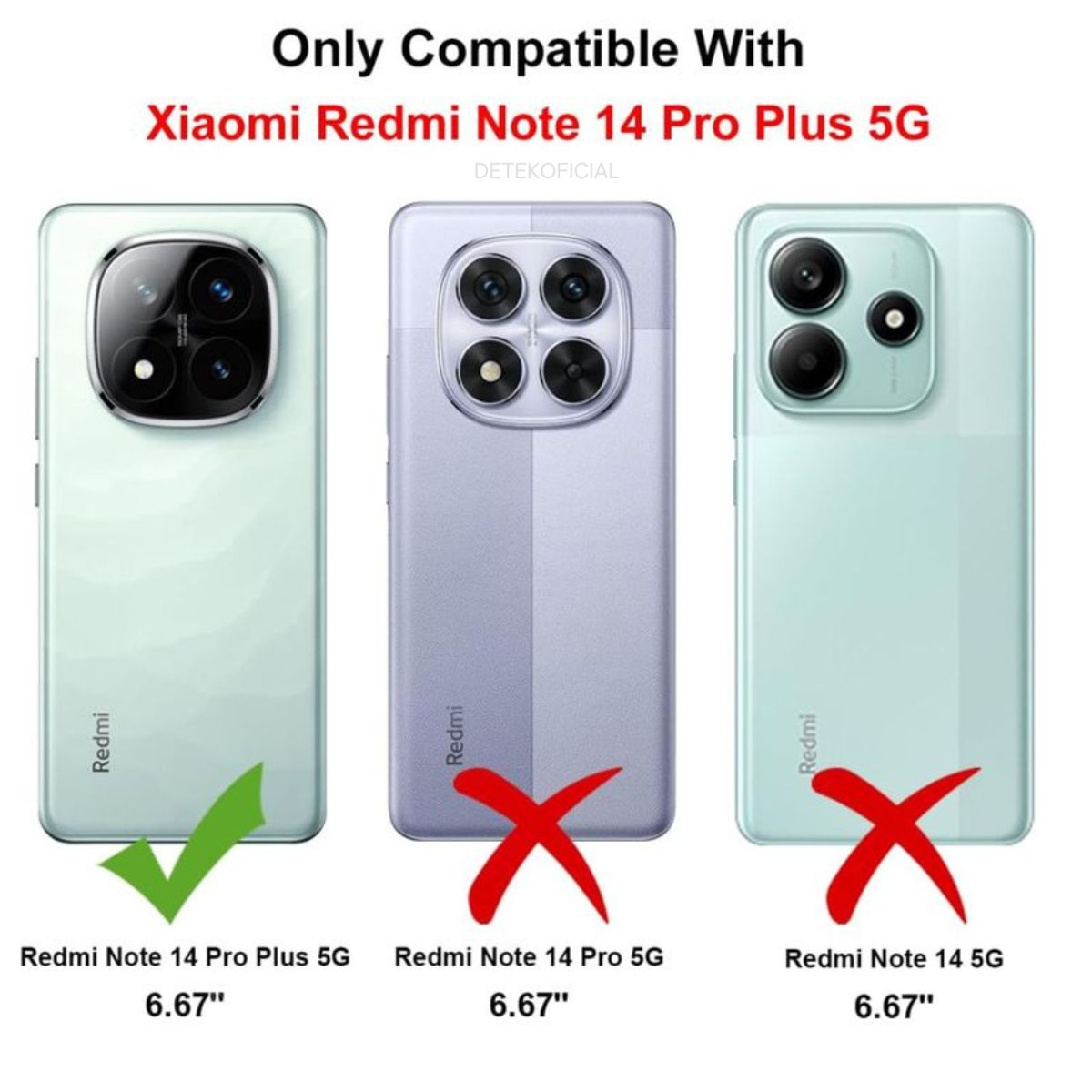 GENERICO - Carcasa Funda Anti Golpe Para Redmi Note 14 Pro+ Plus 5g