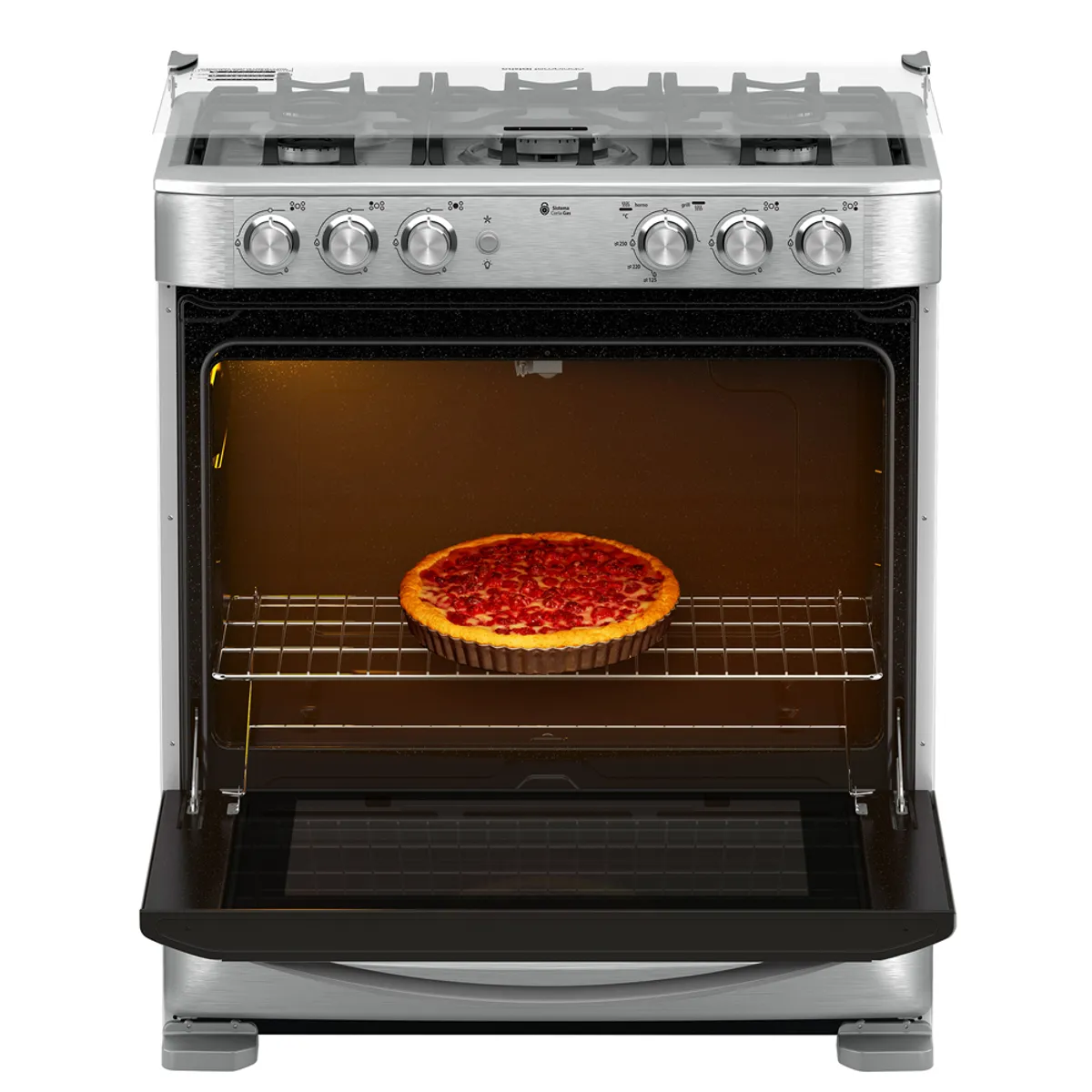 MABE - Cocina a Gas 5 platos 76cm ANDES7650FX1 Mabe