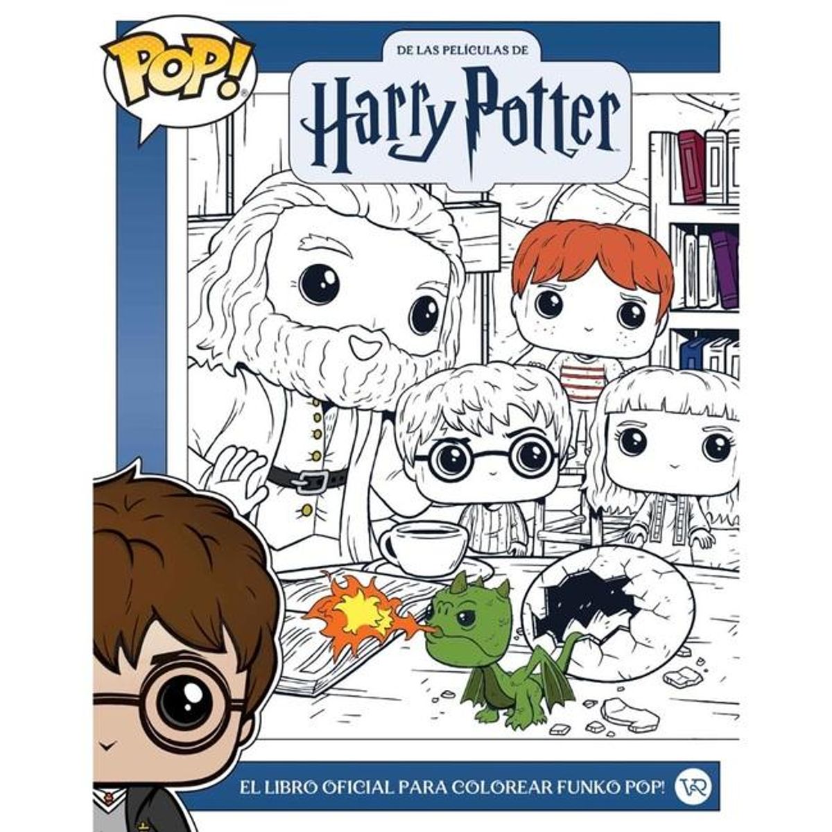 GENERICO - Libro Oficial Harry Potter Para Colorear Funko Pop