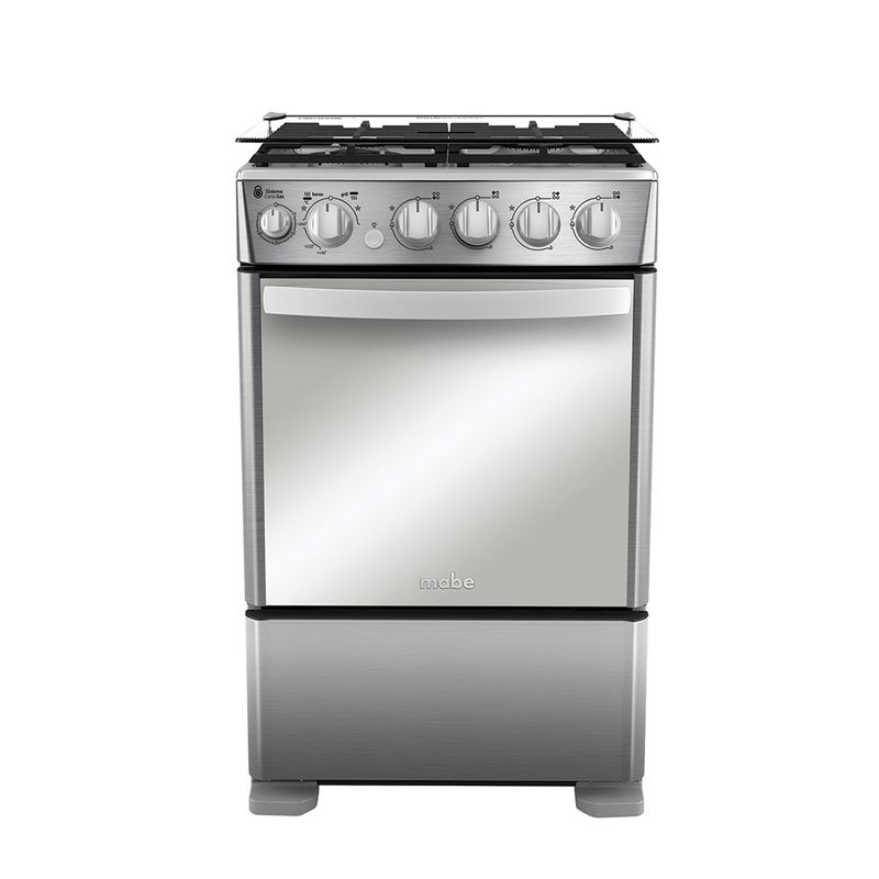 MABE - Cocina a Gas 55cm 4 platos Grill a Gas Mabe CMC5560FX1