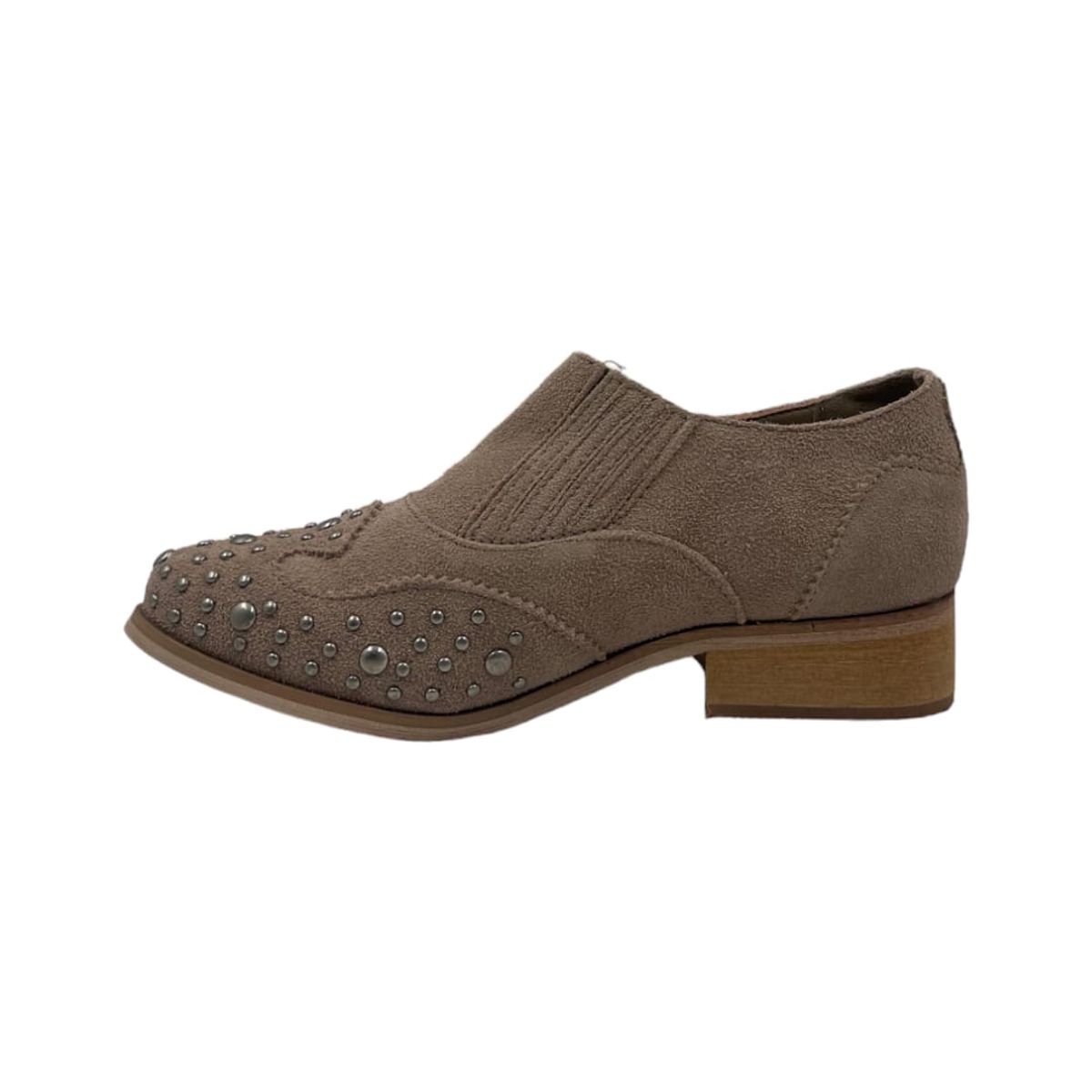 HERIEL - Zapato Beige Gamuza Mujer