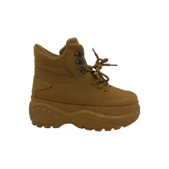 HERIEL - Zapatilla Camel Plataforma Mujer