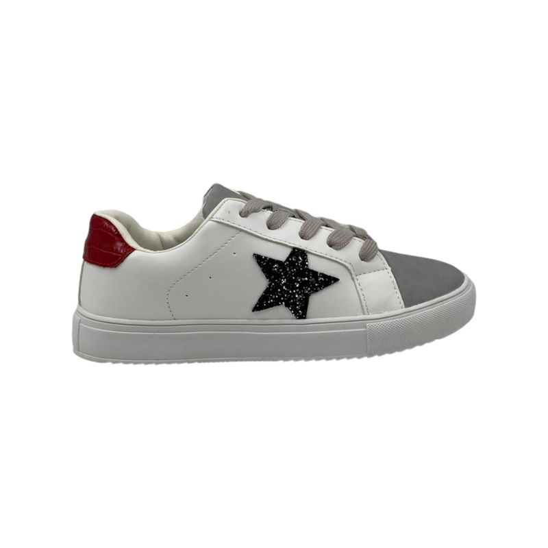 HERIEL - Zapatilla Blanca Estrella Mujer