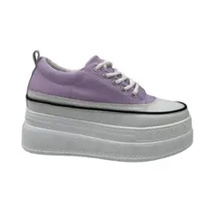 HERIEL - Zapatilla Lila Plataforma Mujer