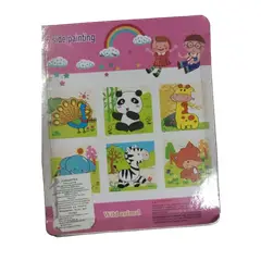GENERICO - Juego cubo didácticos de madera 9 piezas 10.5 x 10.5cm