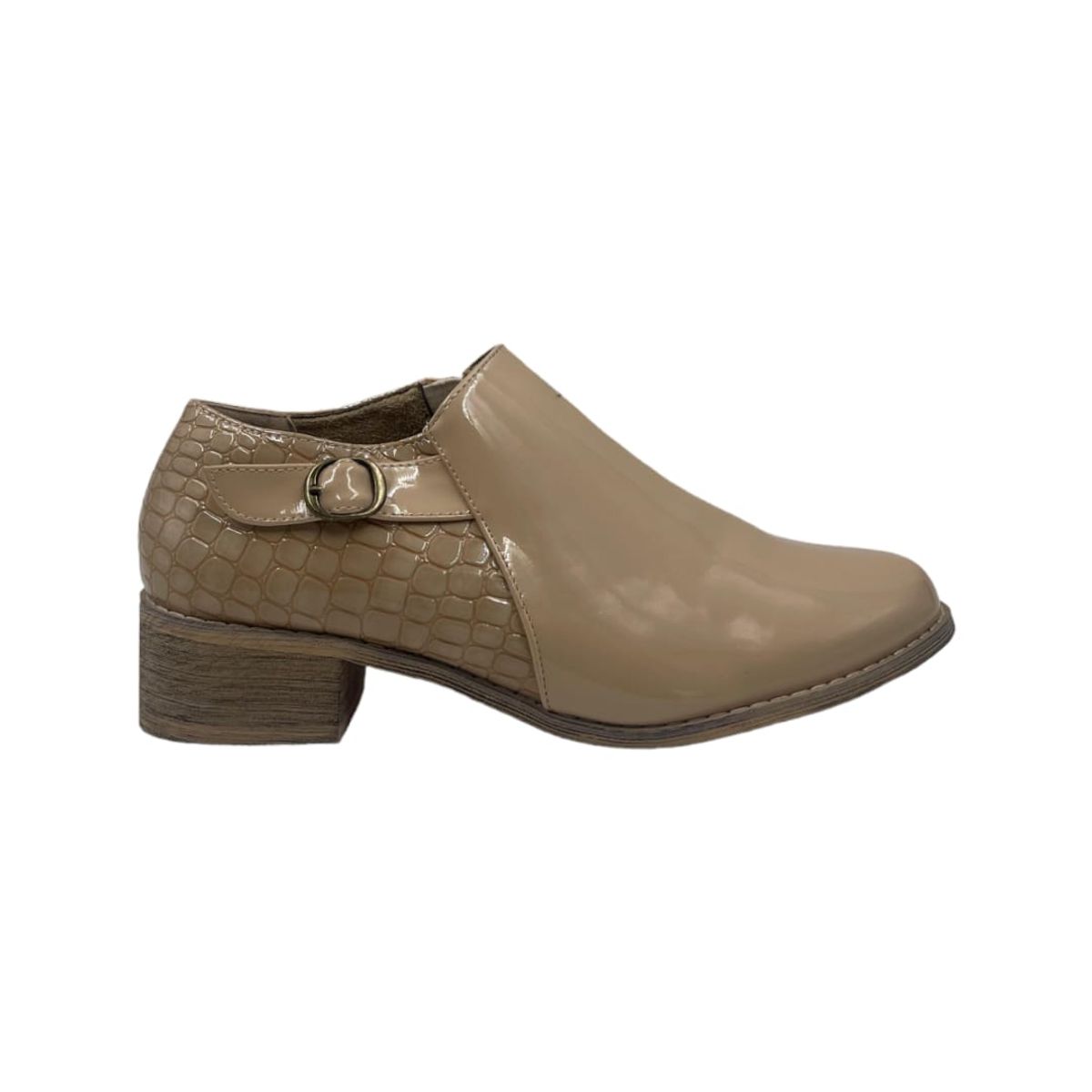 HERIEL - Zapato Beige Charol Mujer