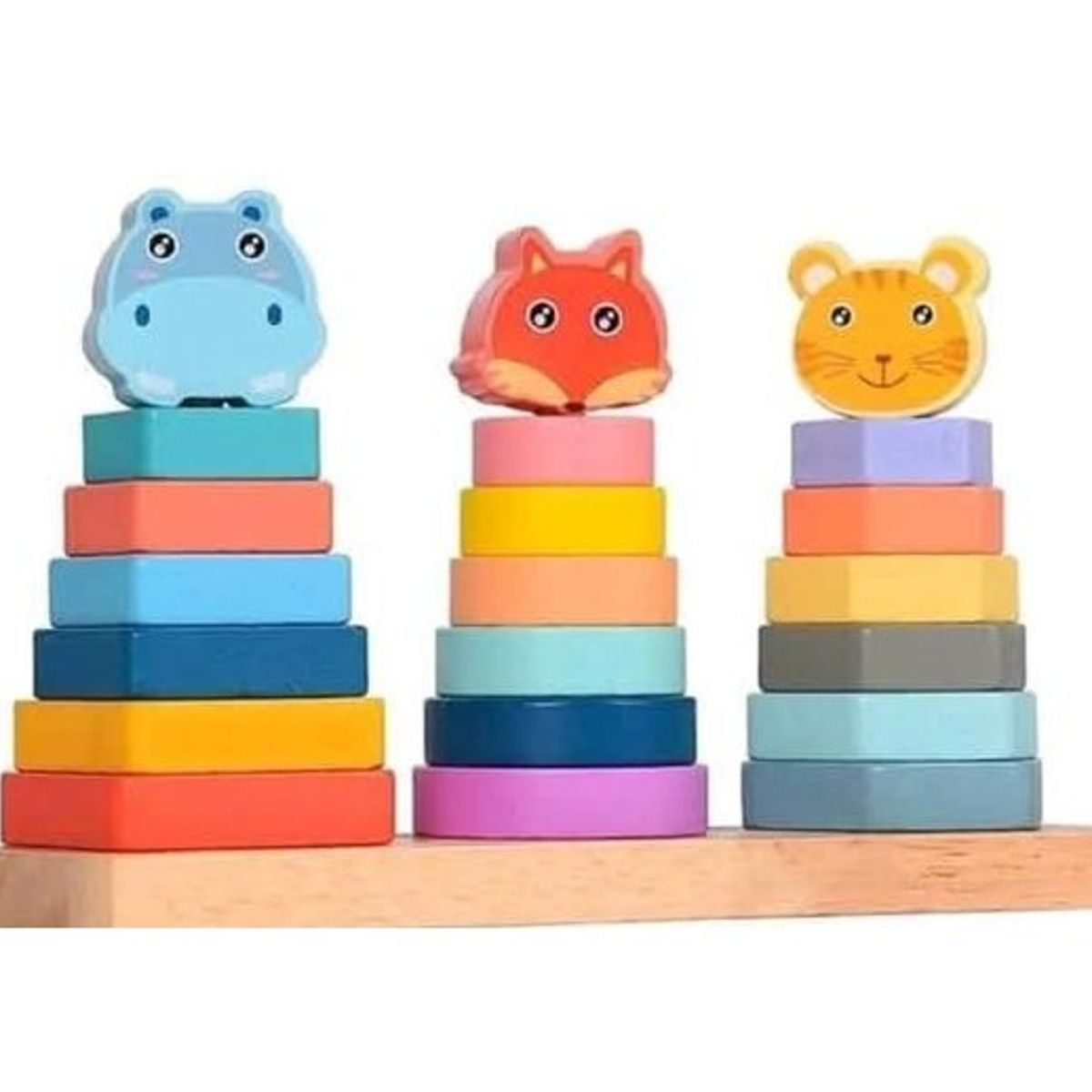 GENERICO - Juego didactico 3 en 1 bebe y niños 22 x 13cm