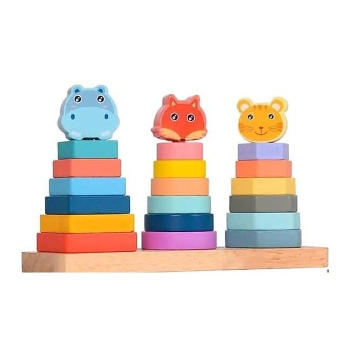 GENERICO - Juego didactico 3 en 1 bebe y niños 22 x 13cm