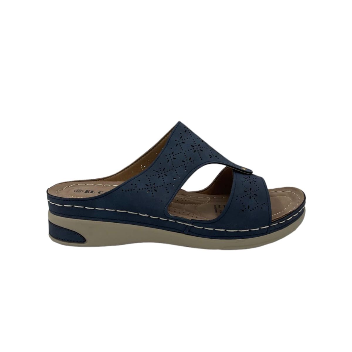 HERIEL - Sandalia Azul Plataforma Mujer