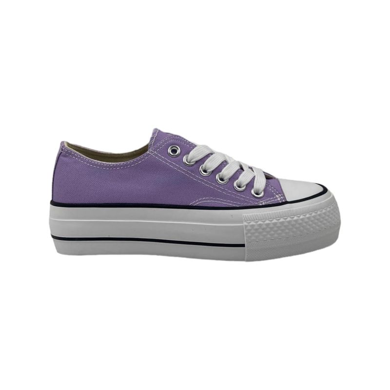 HERIEL - Zapatilla Lila Plataforma Mujer