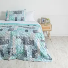 MASHINI - Quilt 2 Plazas Cosido Patchwork Lois