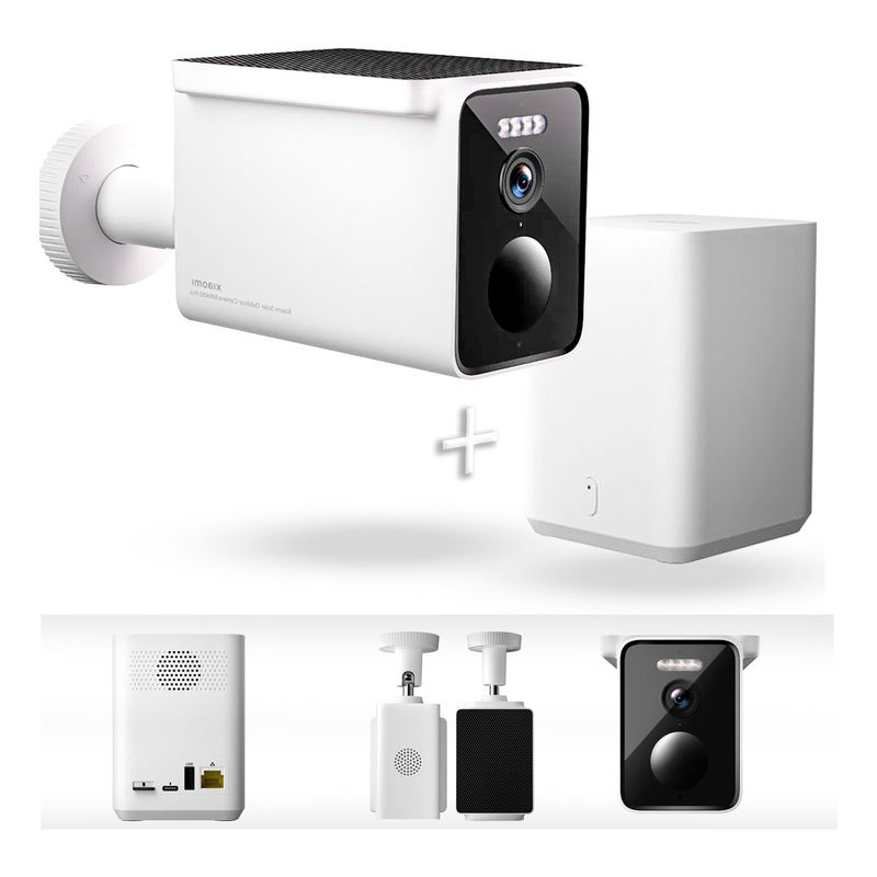 XIAOMI - Xiaomi Solar Outdoor Camara 25 k Qhd Pro Con Hub 24 ghz Blanca