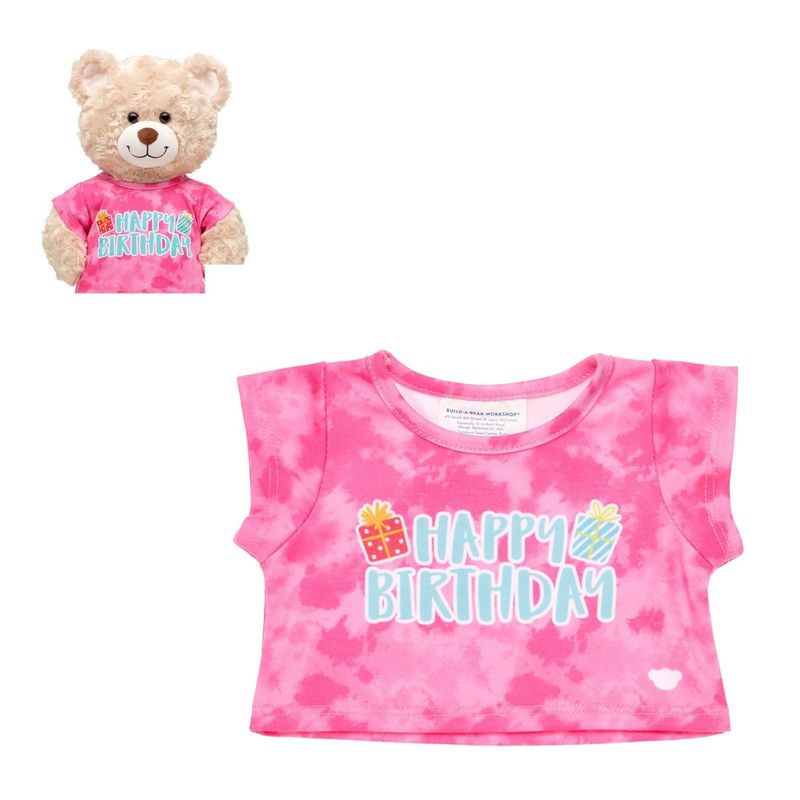 BUILD A BEAR - POLERA CUMPLE ROSA TD BUILD-A-BEAR