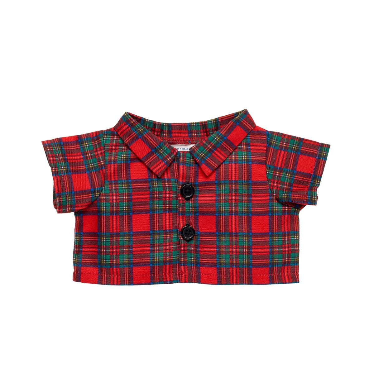 BUILD A BEAR - Camisa escocesa Build a Bear para peluche colección