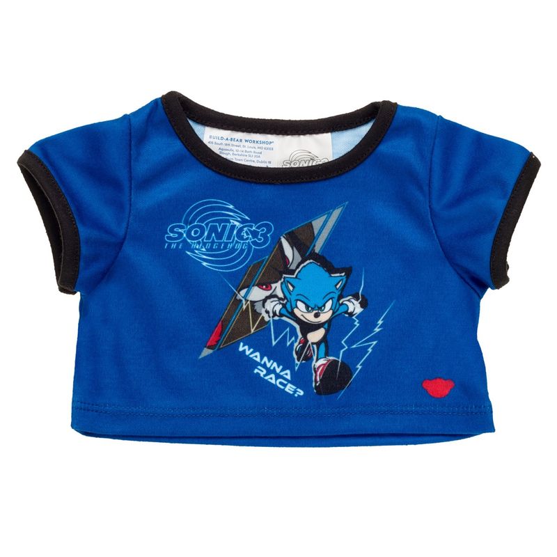 BUILD A BEAR - POLERA SONIC 3 BUILD-A-BEAR