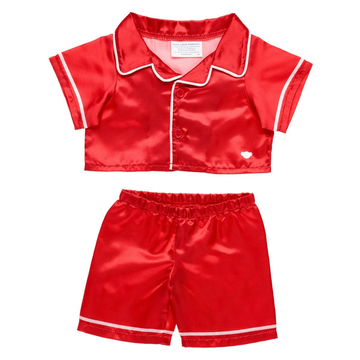 BUILD A BEAR - PIJAMA SATIN ROJO BUILD-A-BEAR