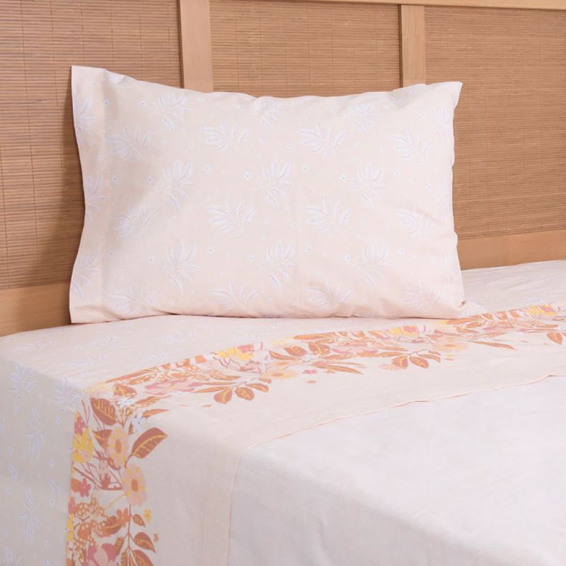 MASHINI - Sábana 1.5 Plazas 144 Hilos Estampada Caiman