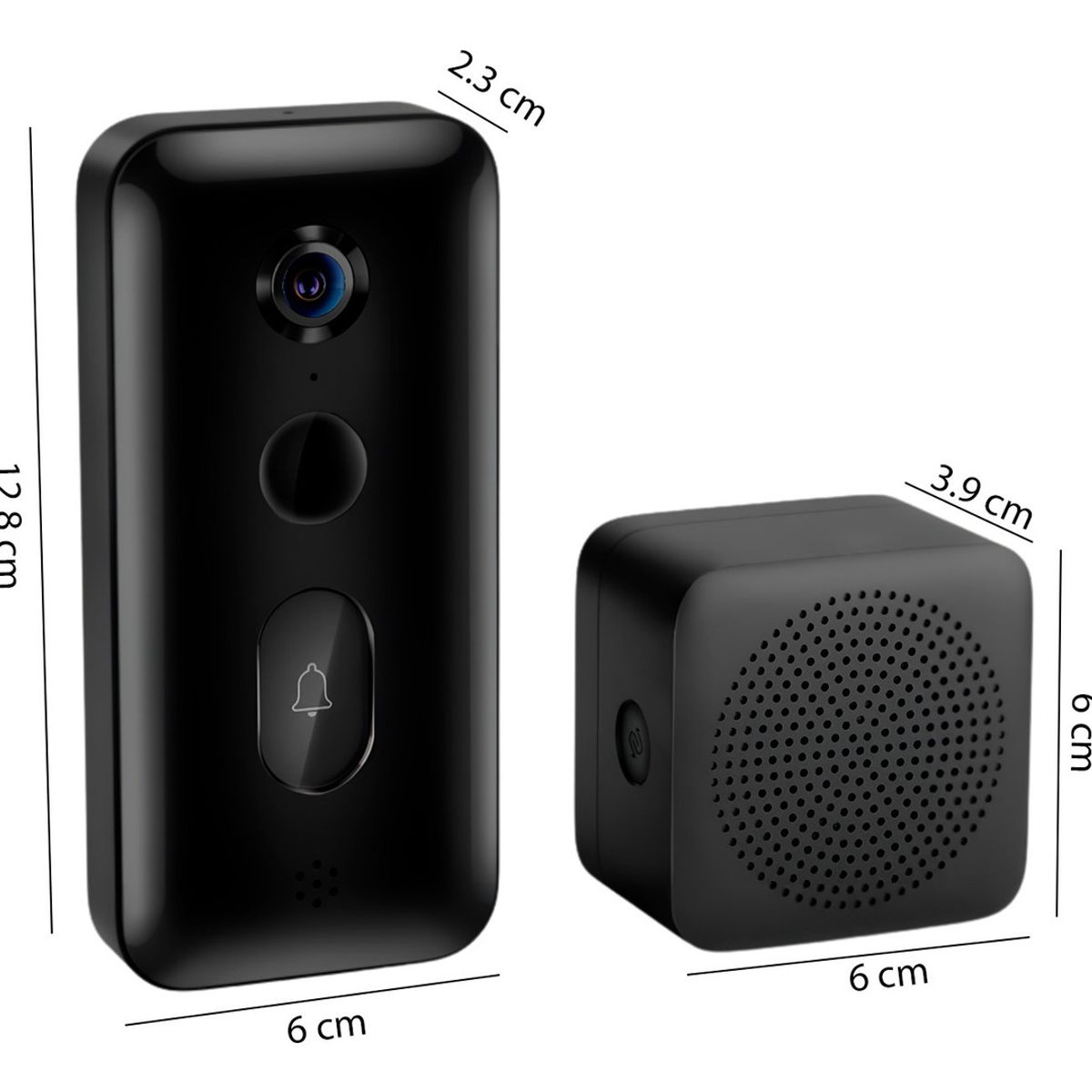 XIAOMI - Xiaomi Smart Doorbell 3 Timbre Inteligente Wifi Batería Negro