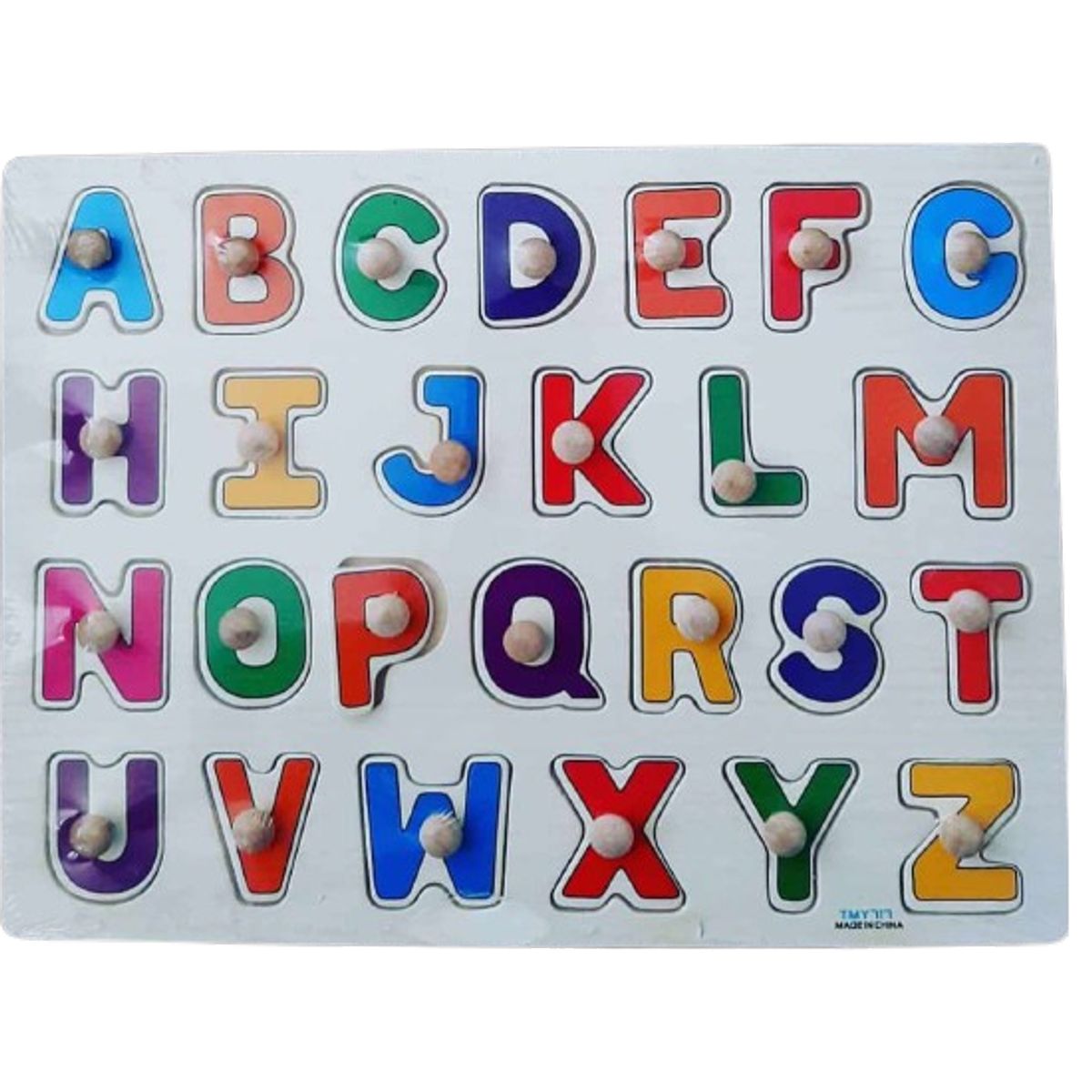 GENERICO - Set encaje didactico madera de las letras niños