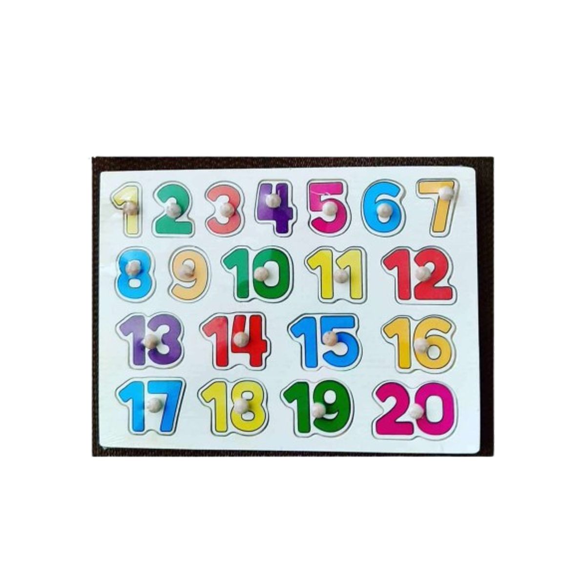 GENERICO - Set encaje didactico madera de los numeros niños