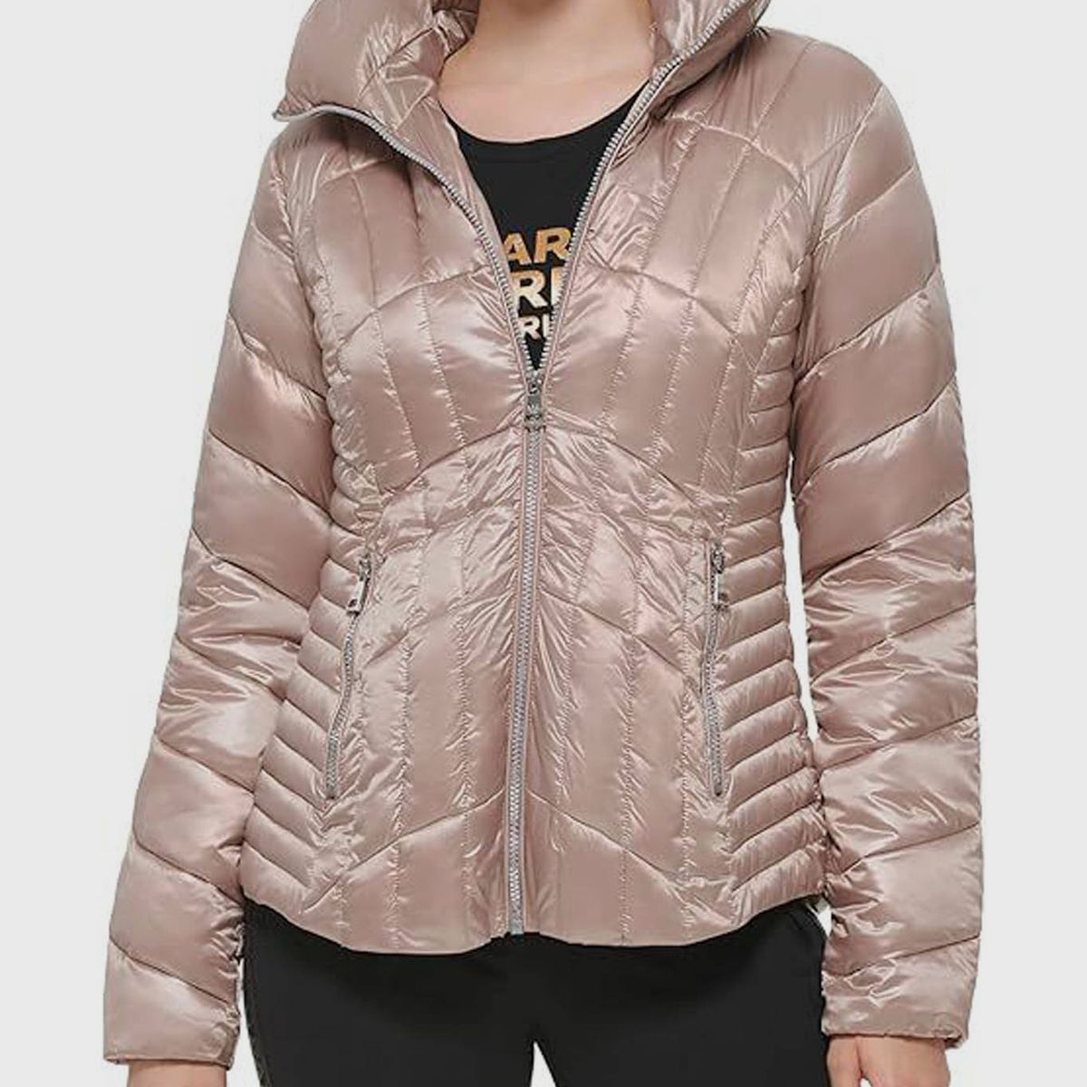 KARL LAGERFELD - Chaqueta arrugada acolchada