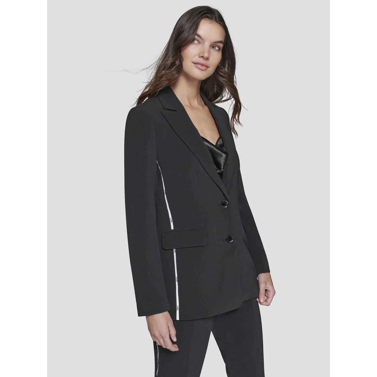 KARL LAGERFELD - Blazer con ribetes en contraste