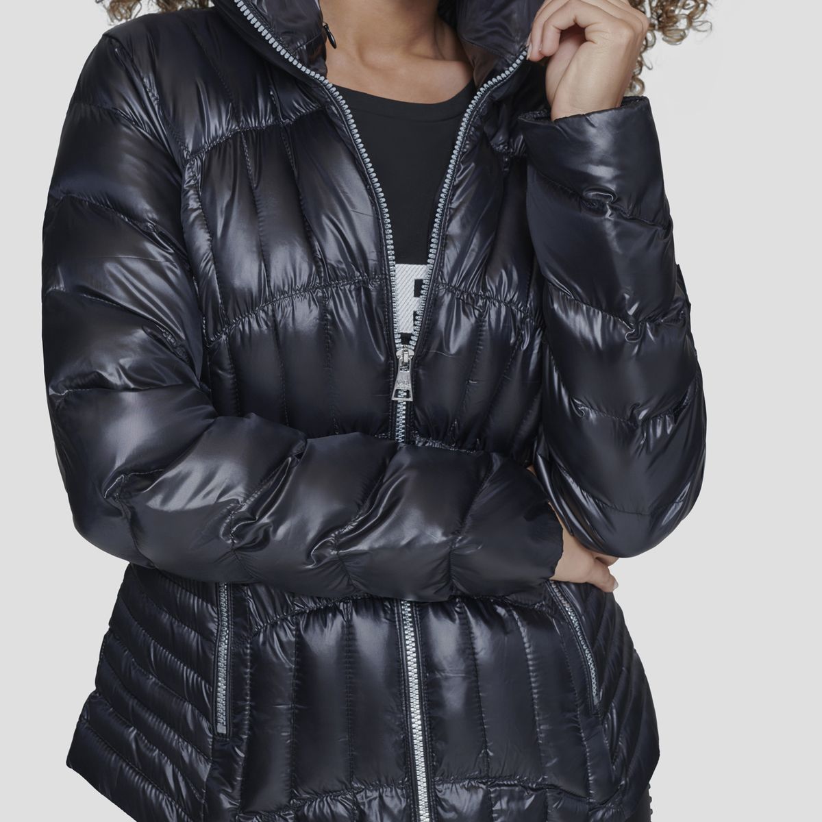 KARL LAGERFELD - Chaqueta arrugada acolchada