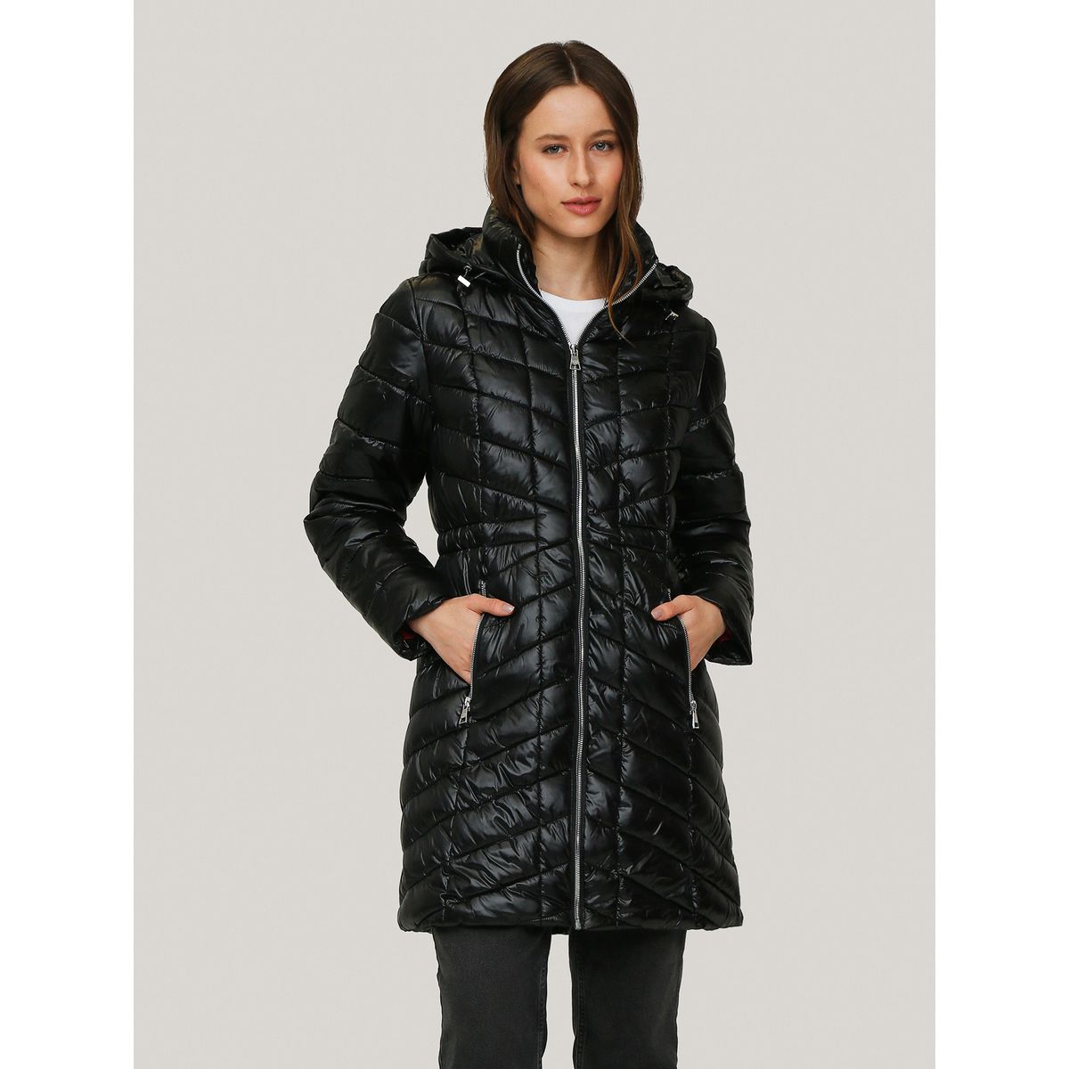 KARL LAGERFELD - Parka larga acolchada