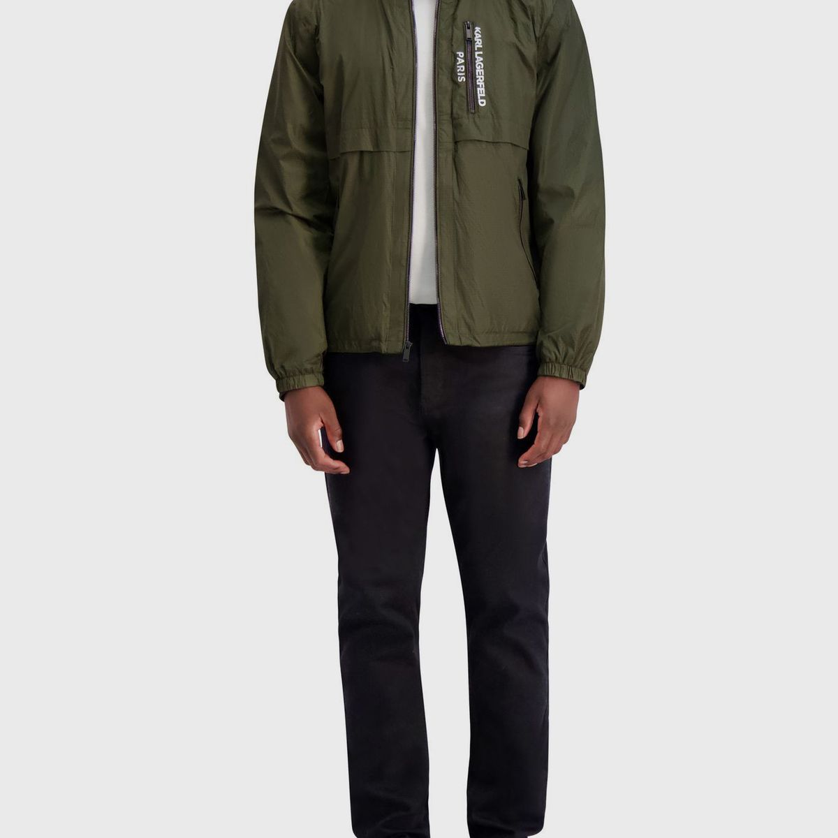 KARL LAGERFELD - Rompevientos de nylon ultraligero