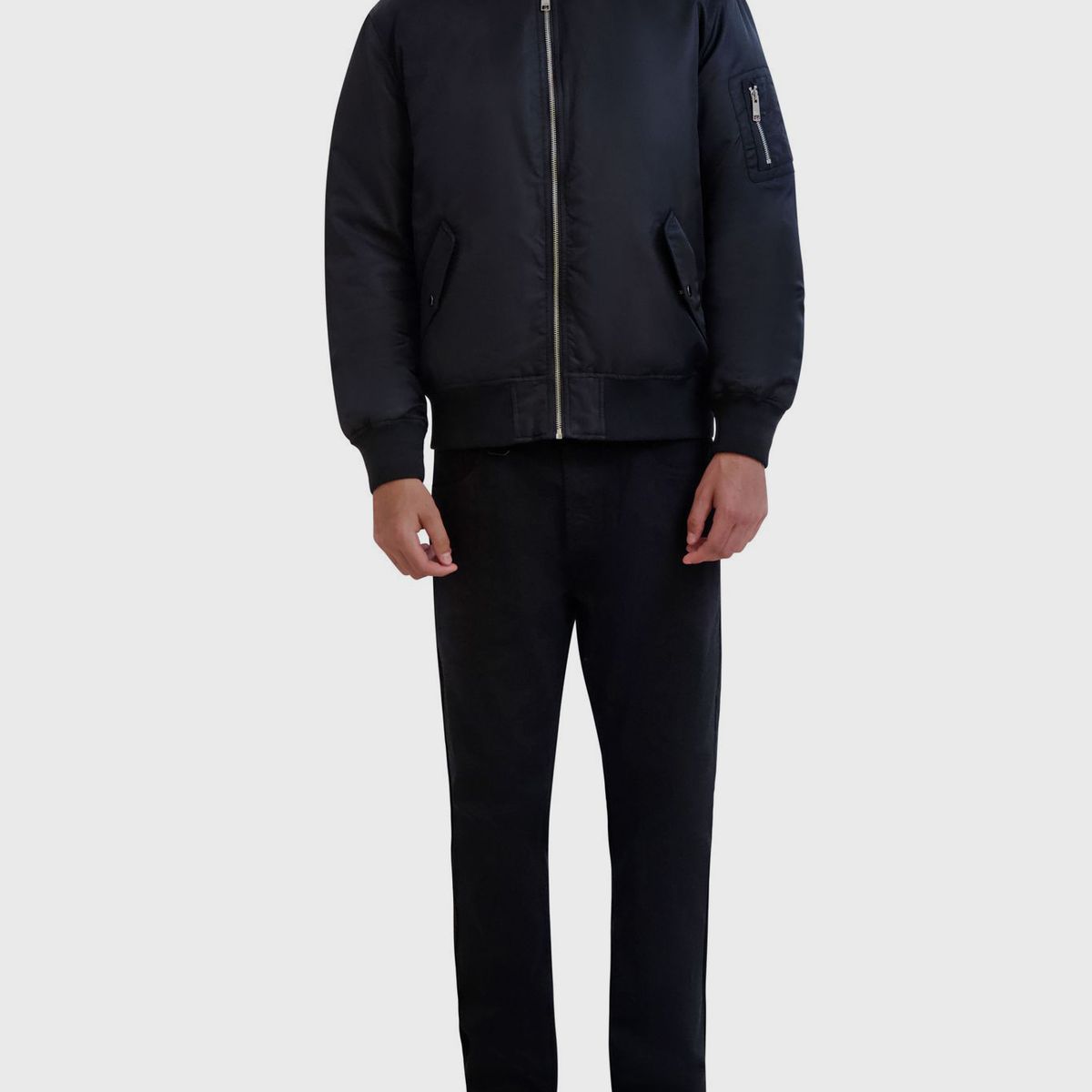 KARL LAGERFELD - Chaqueta bomber de nylon con cierre completo