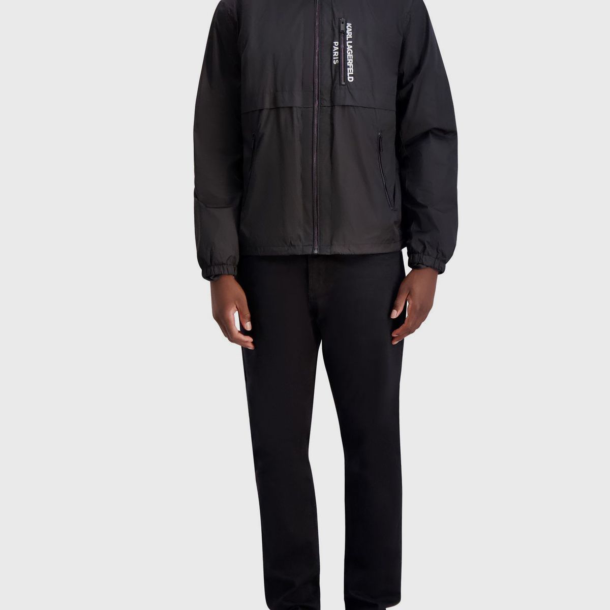 KARL LAGERFELD - Rompevientos de nylon ultraligero