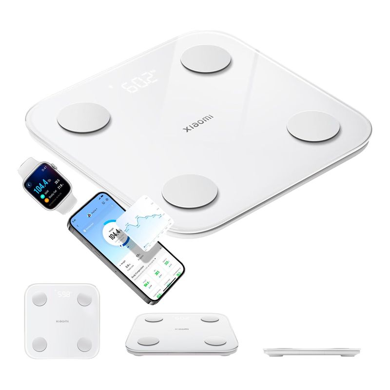 XIAOMI - Xiaomi Mi S400 Báscula De Composición Corporal Dexa 150kg Bt Blanco