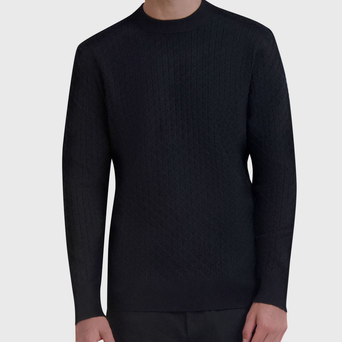 KARL LAGERFELD - Sweater texturizado geométrico